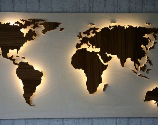  ışıklı dünya haritaları