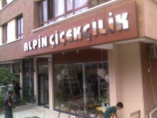  alpin çiçekçilik krom hafr tabela ankara