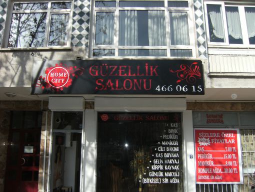 ışıklı güzellik salonu tabelası