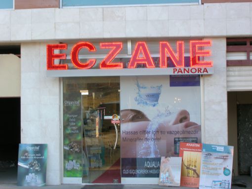  dizgi led ışıklı eczane tabelası