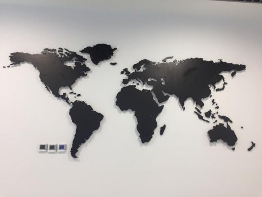 ışıksız dünya haritası ofis duvar dekoru